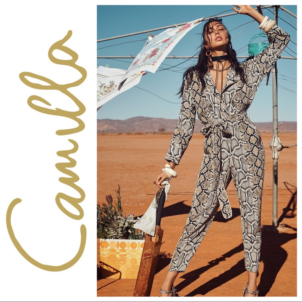 Camilla Kakadu Boo Zip Front Jumpsuit Small 🇦🇺